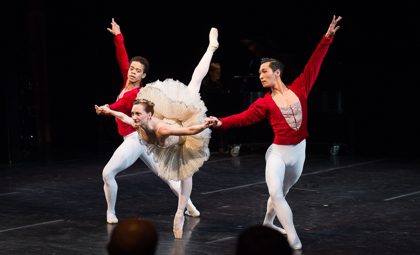 New York Theatre Ballet in "Trio Con Brio," 2015; Christopher Duggan photo