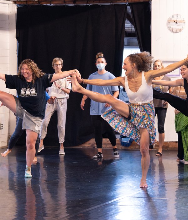 2024 West African Dance Morning Class; Becca Oviatt photo.
