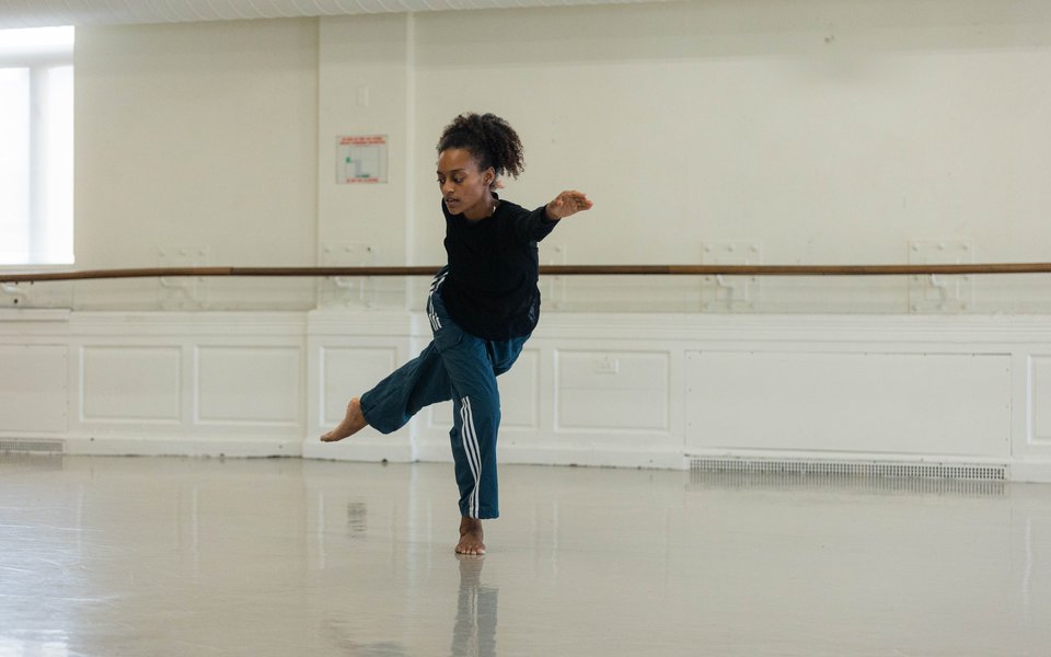 A.I.M White Space Rehearsal Alysia Johnson; photo courtesy of artist.