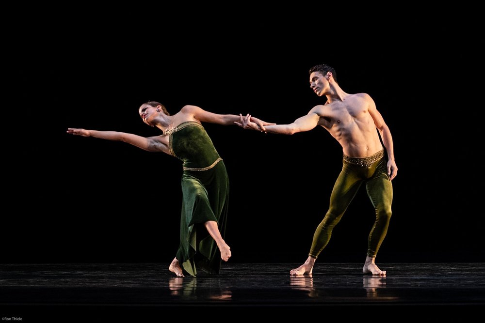 Paul Taylor Dance Company's Maria Ambrose and John Harnage in "Brandenburgs;" Ron Thiele photo