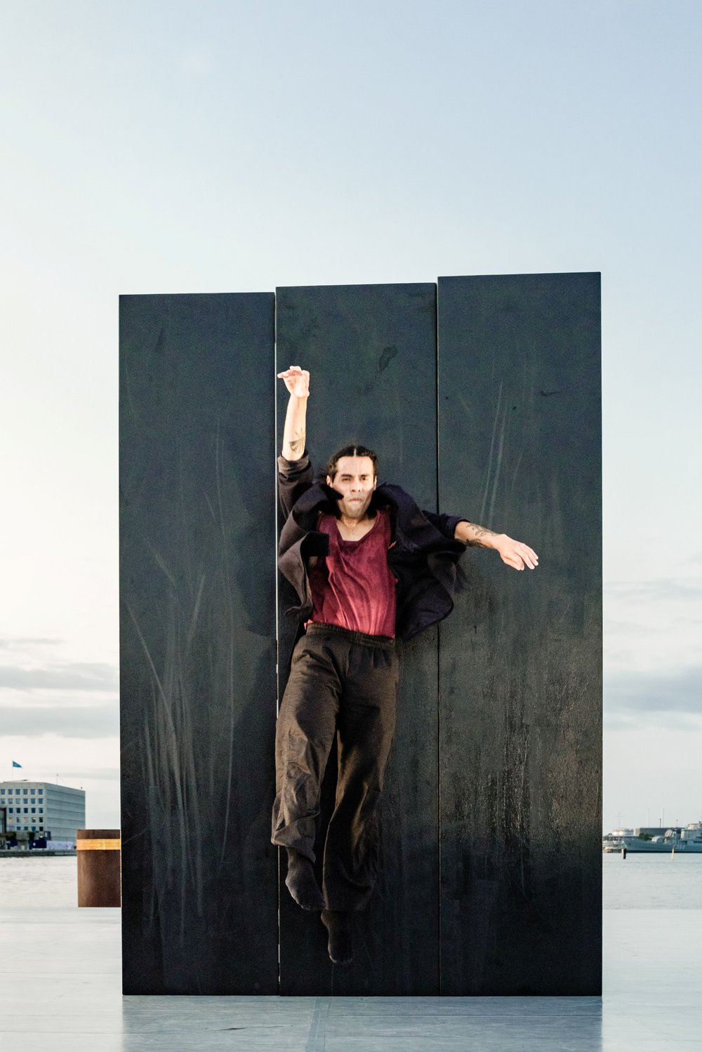 Uppercut Dance Theater in "BENCHED;" Raphael Solholm photo