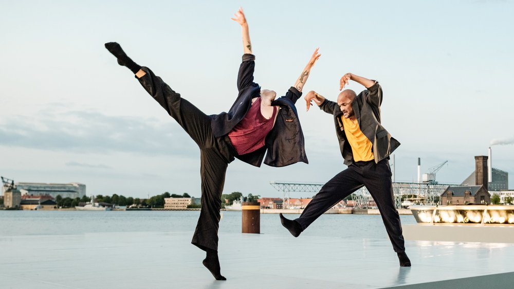 Uppercut Dance Theater in "BENCHED;" Raphael Solholm photo