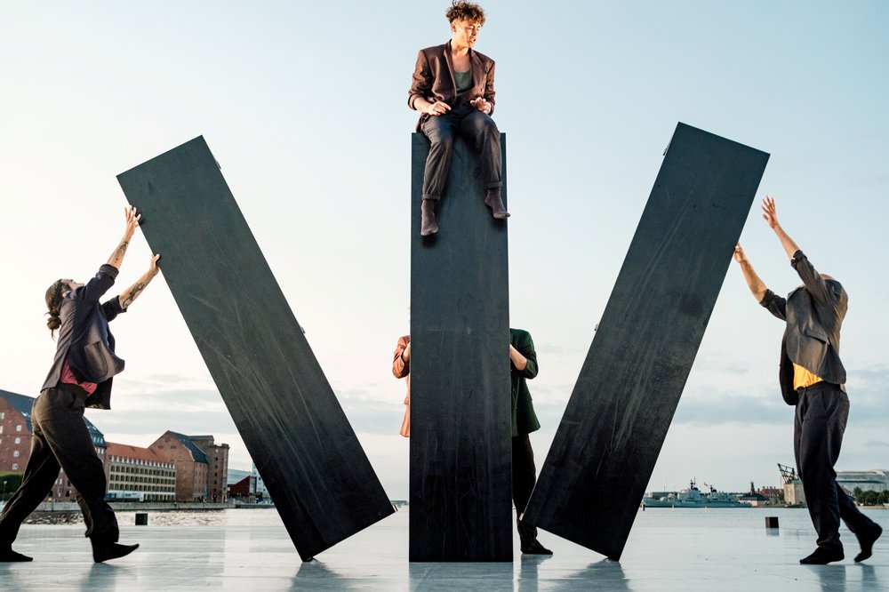Uppercut Dance Theater in "BENCHED;" Raphael Solholm photo