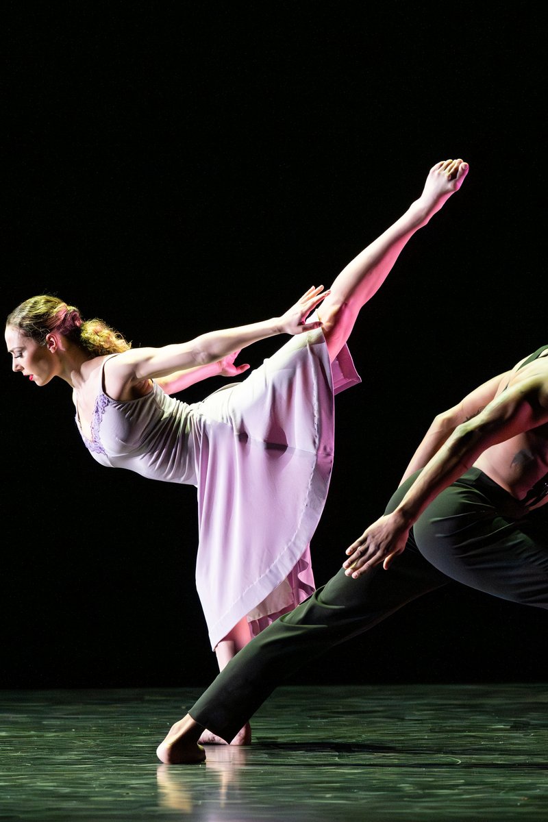 Paul Taylor Dance Company's Jessica Ferretti and Devon Louis in Robert Battle's "Under the Rhythm;" Ron Thiele photo