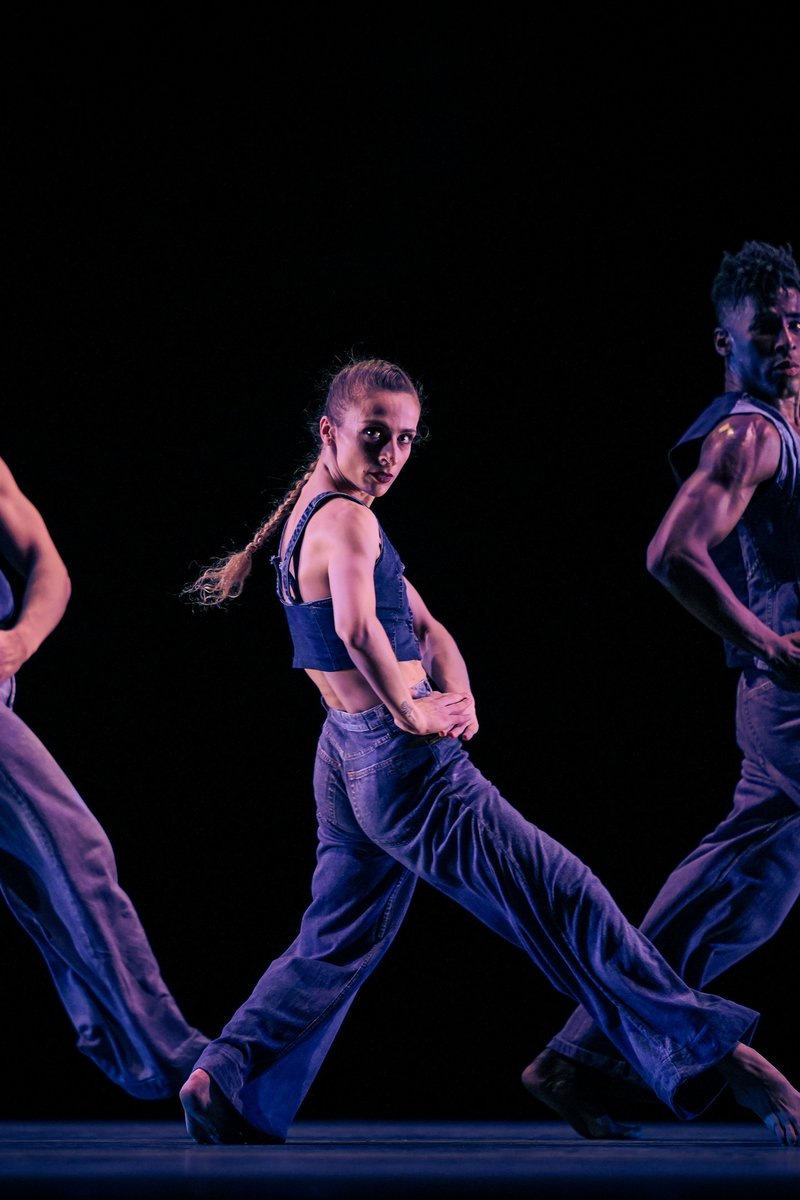 Martha Graham Dance Company's Alessio Crognale-Roberts, Marzia Memoli, Lloyd Knight in Jamar Roberts’s "We the People;" Isabella Pagano photo.