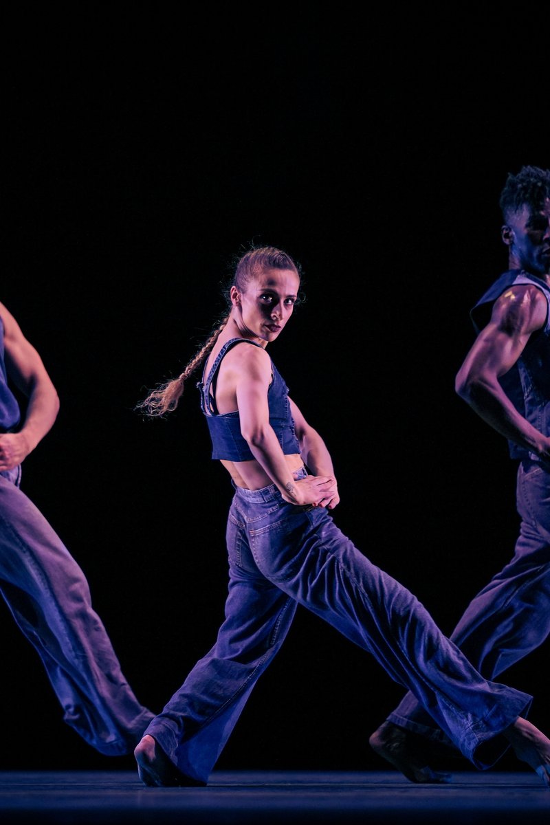 Martha Graham Dance Company's Alessio Crognale-Roberts, Marzia Memoli, Lloyd Knight in Jamar Roberts’s "We the People;" Isabella Pagano photo.