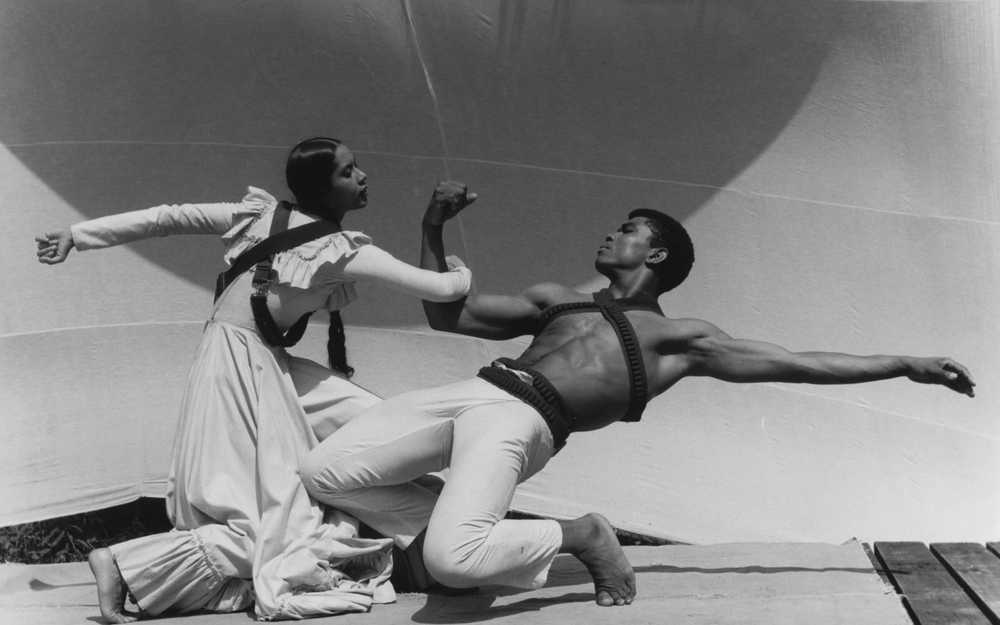 Carmen de Lavallade and Alvin Ailey in Lester Horton’s Dedication to José Clemente Orozco at Jacob’s Pillow, 1961. Photo by John Lindquist © Harvard Theatre Collection.