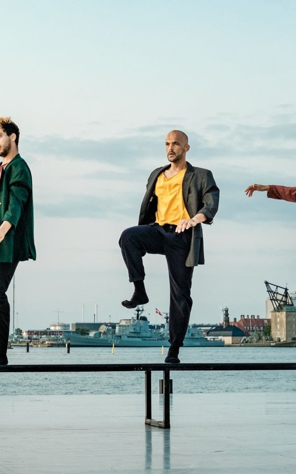 Uppercut Dance Theater in "BENCHED;" Raphael Solholm photo