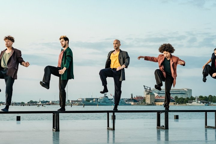 Uppercut Dance Theater in "BENCHED;" Raphael Solholm photo