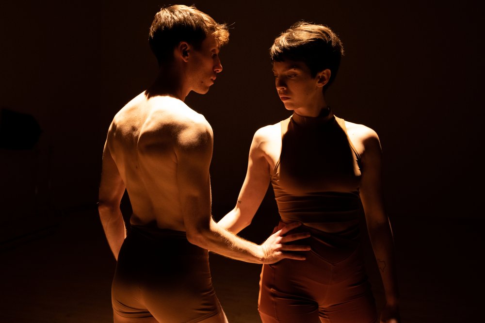 Ilya Vidrin and Jessi Stegall in "Proxies;" Lo Kuehmeier photo